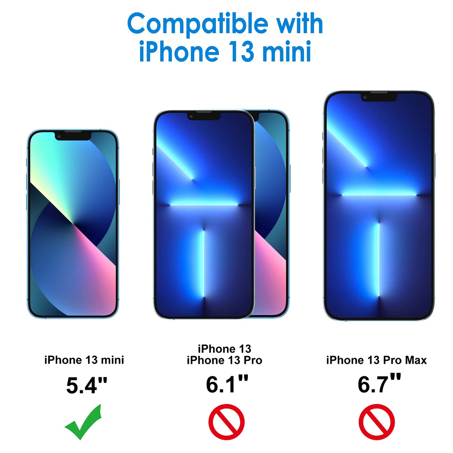 JETech Screen Protector for iPhone 12/12 Pro 6.1 Inch, Tempered Glass Screen Protector, Pack of 3