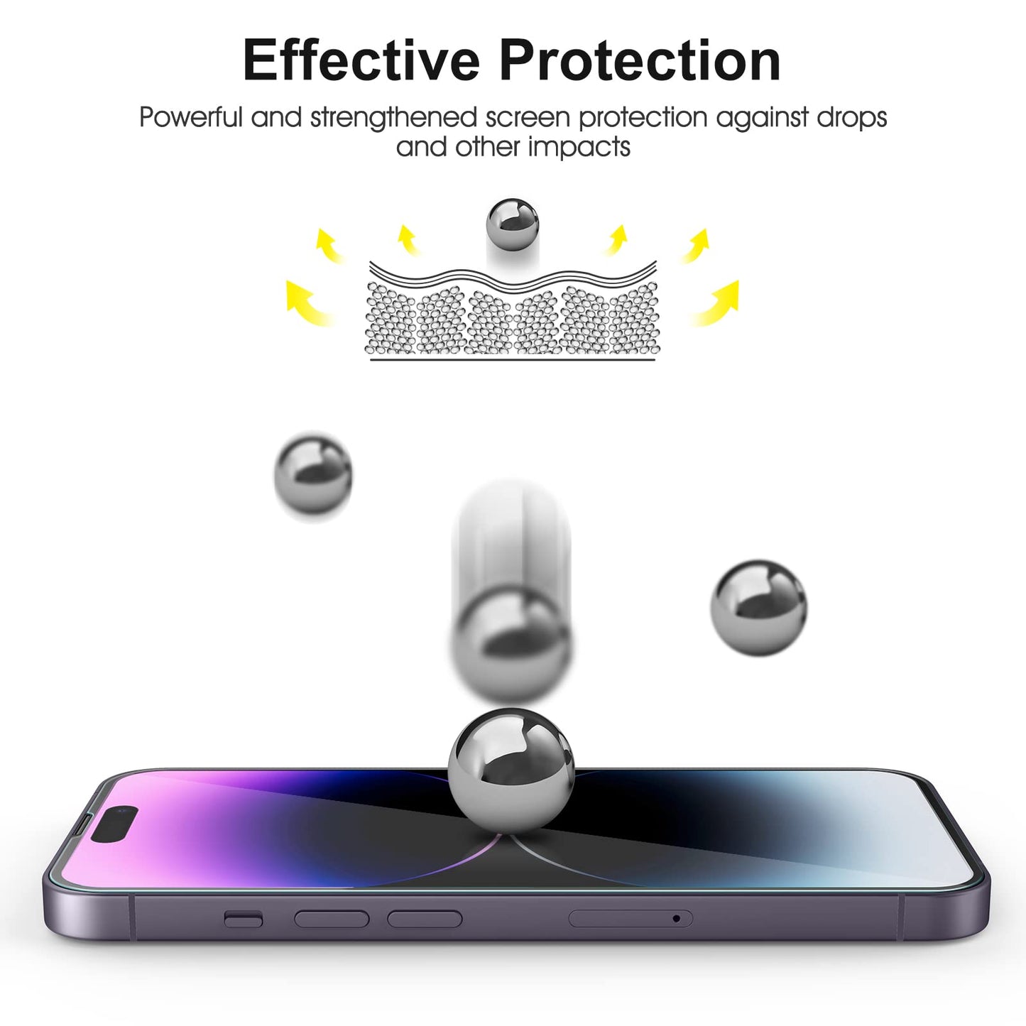 SPARIN für iPhone 17 Pro 6.3 Zoll 2025 Panzer Schutz Glas, 3 Stück Schutzfolie und 3 Stück Kameraschutz mit Montage Rahmen, 9H Härte, Anti-Bläschen,HD-Klar
