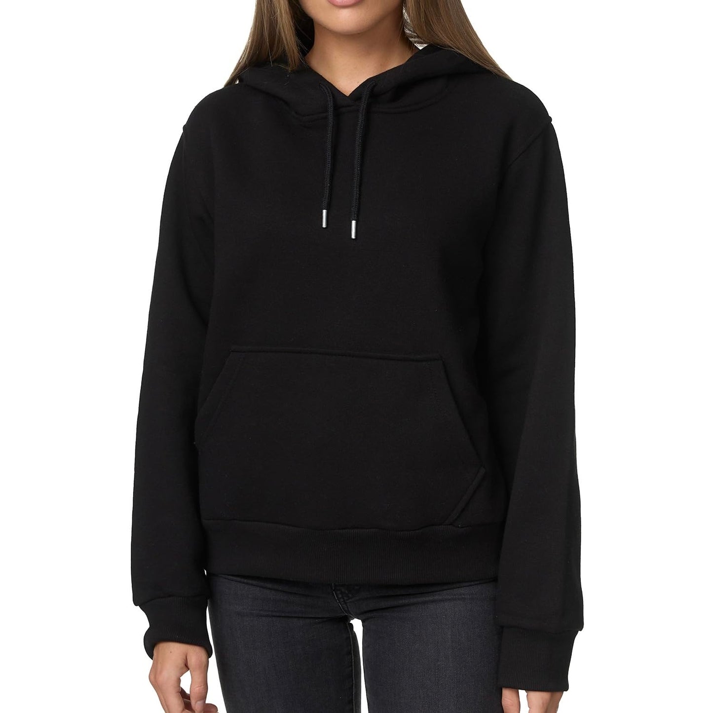 Smith & Solo Hoodie Damen – Kapuzenpullover Frauen Baumwolle Long, mit Kapuze Pullover Sweatshirt Rundhals, Slim Fit Freizeit Sport Langarmshirt, Hoodies Training - Pulli Streetwear
