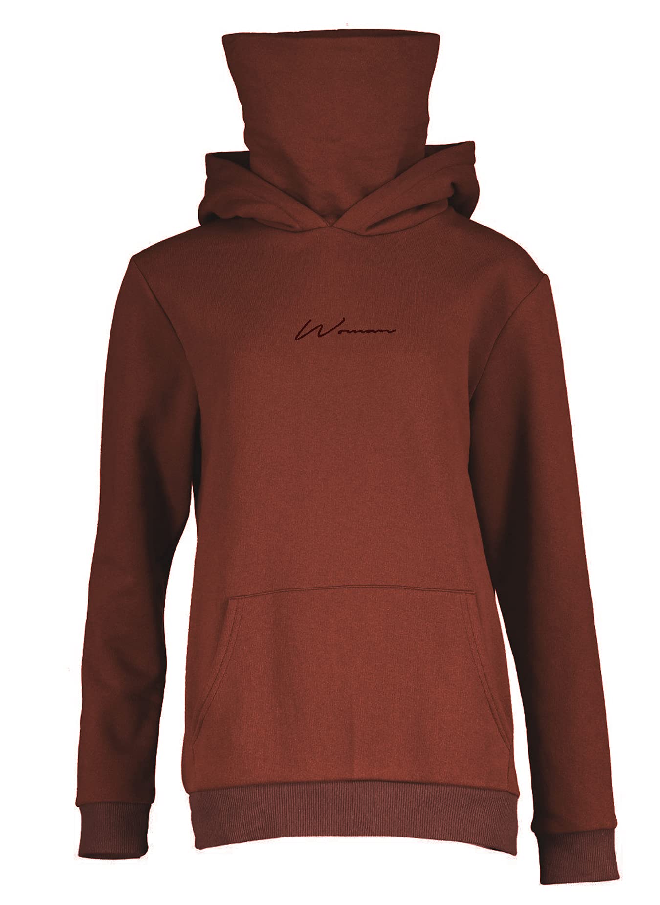 Damen Hoodie Kapuzenpullover Langarm Sweatshirt Winter Pullover Hochkragen Sweatjacke Kapuzen Pullis