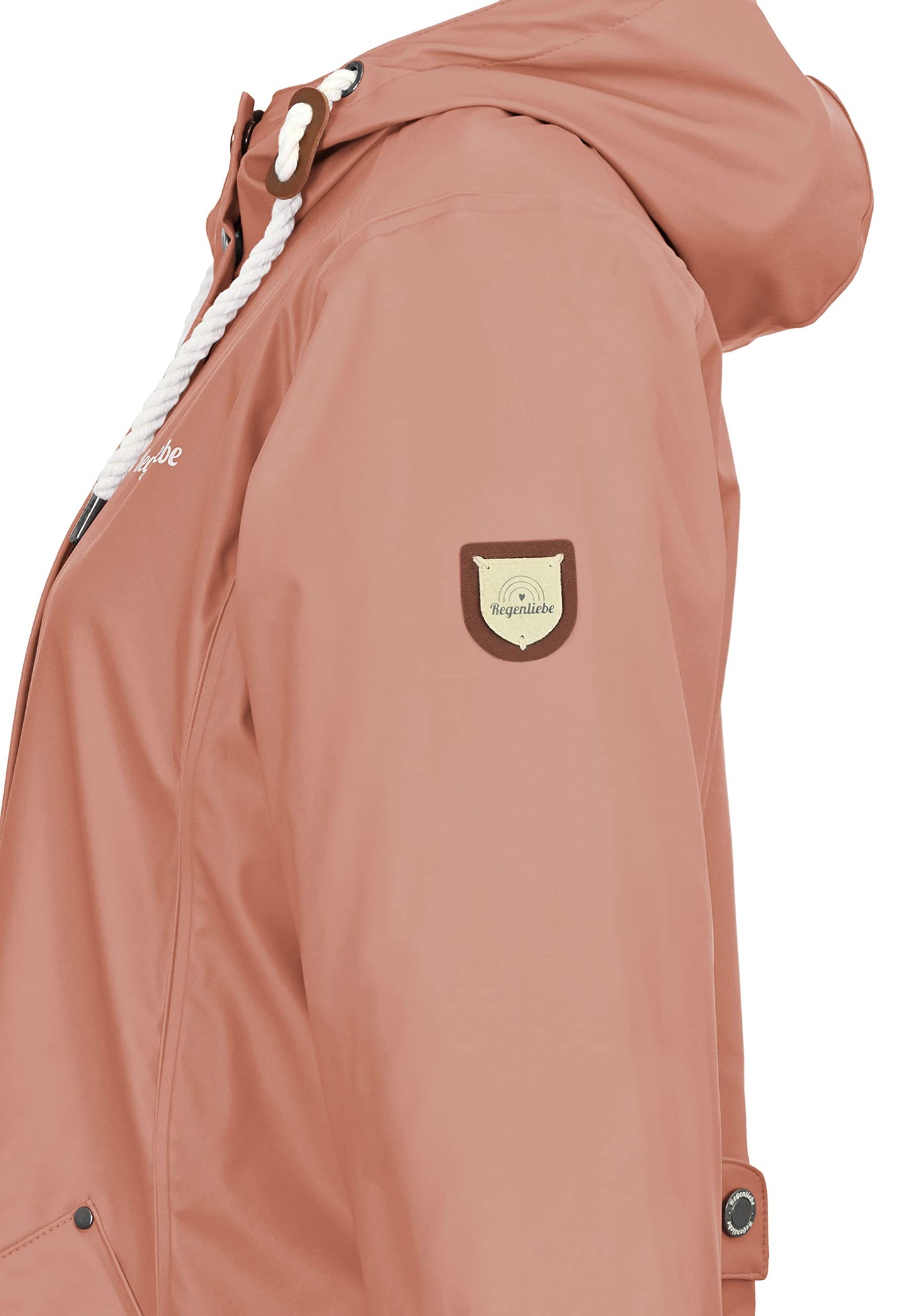 Regenliebe Damen Regenmantel wasserdicht Friesennerz mit Teddyfleece gefüttert