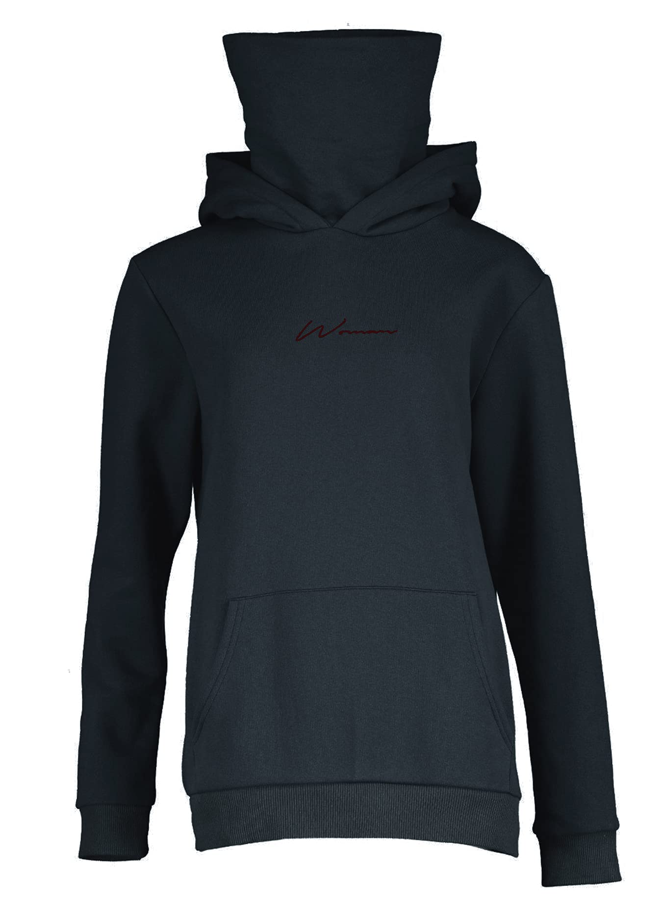 Damen Hoodie Kapuzenpullover Langarm Sweatshirt Winter Pullover Hochkragen Sweatjacke Kapuzen Pullis