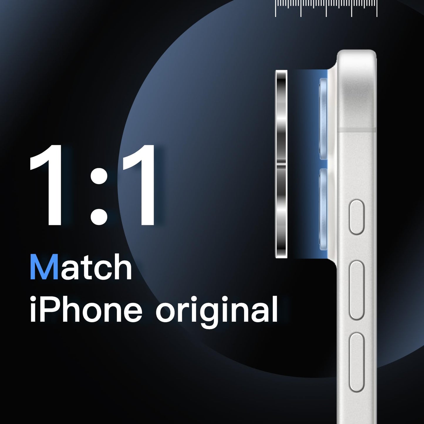 JETech Kameraschutz für iPhone 17 Pro 6,3 Zoll, 9H Gehärtetes Glas, Anti-Kratzer, Hat Keinen Einfluss auf die Hülle, Beeinträchtigt Nachtaufnahmen Nicht, HD Klar, 3 Stück (Durchsichtig)