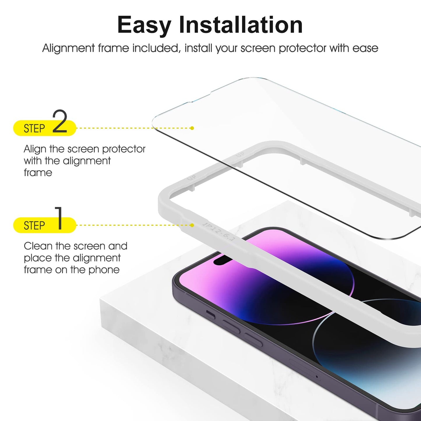 SPARIN für iPhone 17 Pro 6.3 Zoll 2025 Panzer Schutz Glas, 3 Stück Schutzfolie und 3 Stück Kameraschutz mit Montage Rahmen, 9H Härte, Anti-Bläschen,HD-Klar