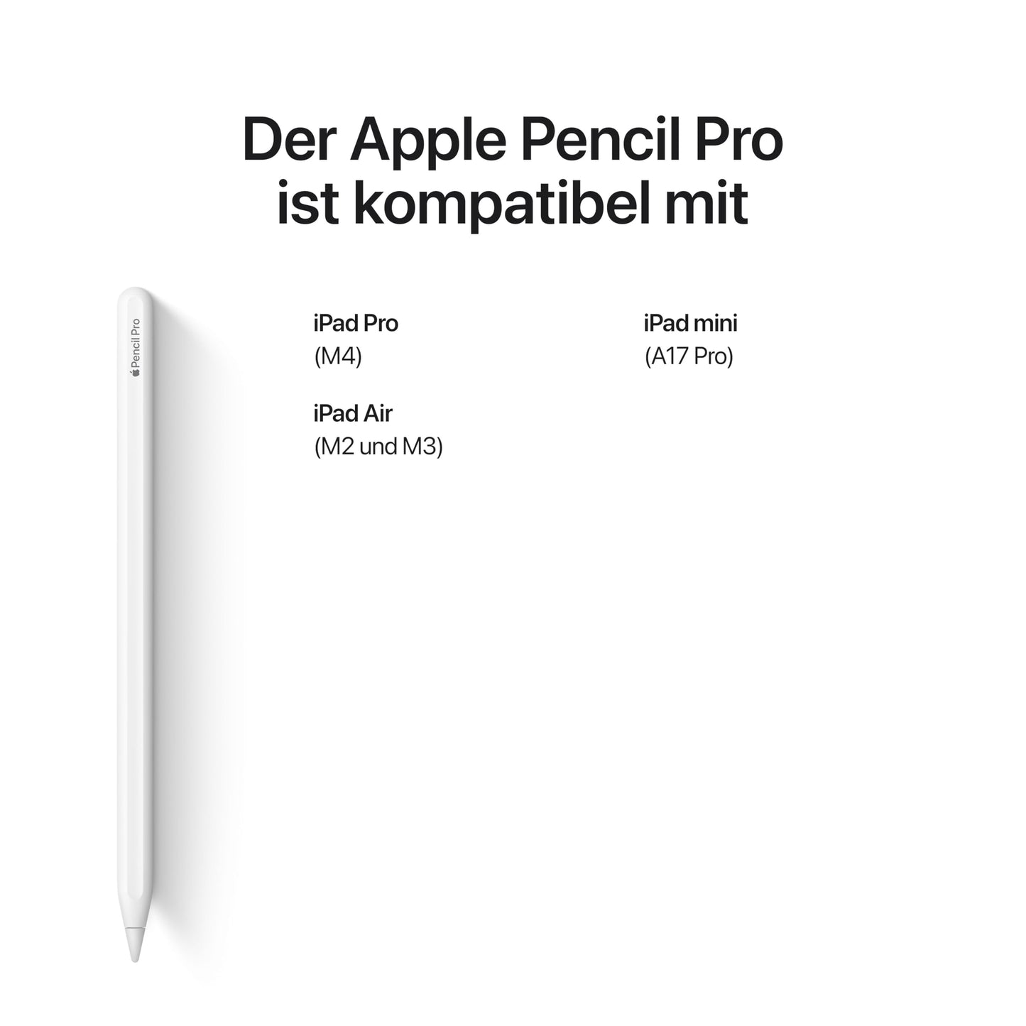 Apple Pencil (USB C): Pixelgenaue Präzision, Neigungssensitivität und branchenführende niedrige Latenz zum Notizenmachen, Zeichnen und Unterschreiben von Dokumenten. Lädt und koppelt über USB C