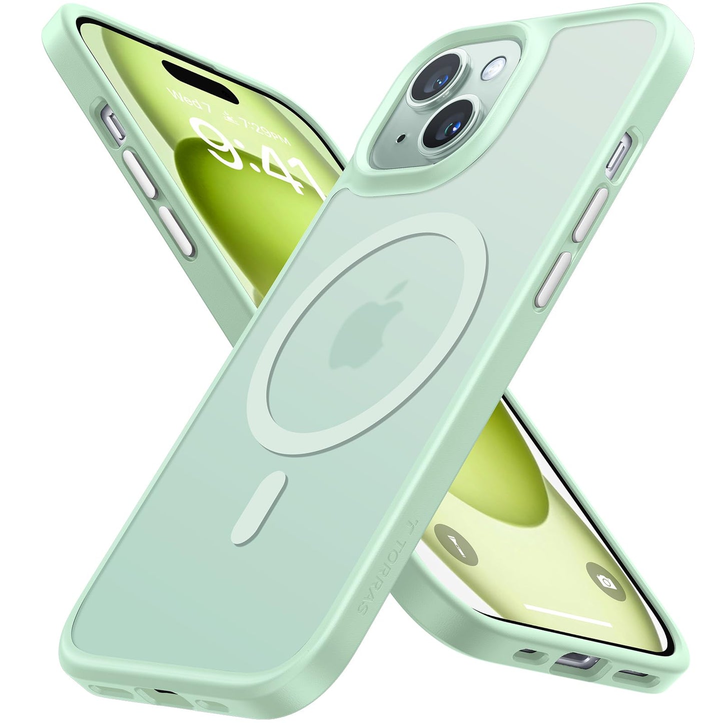 TORRAS Guardian-Mag für iPhone 17 Pro Hülle für MagSafe (Zertifizierte Militärschutz und Magnetkraft) Handyhülle iPhone 17 Pro Case Extrem Haltbarkeit Hülle Stoßfest Kratzfest Cover, Matt Blau