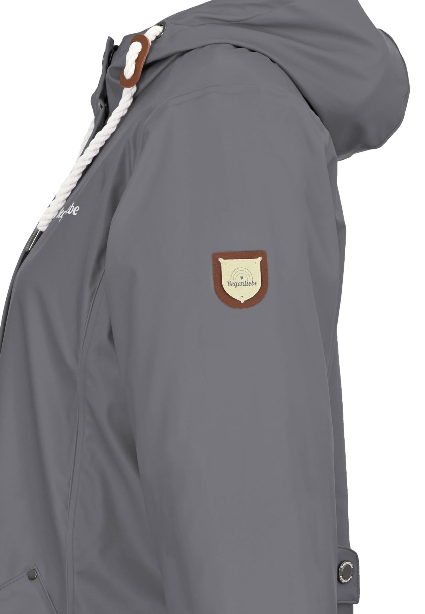 Regenliebe Damen Regenmantel wasserdicht Friesennerz mit Teddyfleece gefüttert