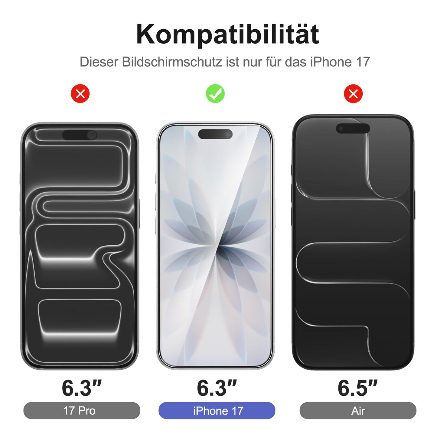 NEW'C für iPhone 16 für Panzerglas 6,1 Zoll (2 Stück) und 2 x Kamera Panzer Schutz für Kameraschutz (2 Stück) -Kratzfest -extrem widerstandsfähig -9H-Härteglas