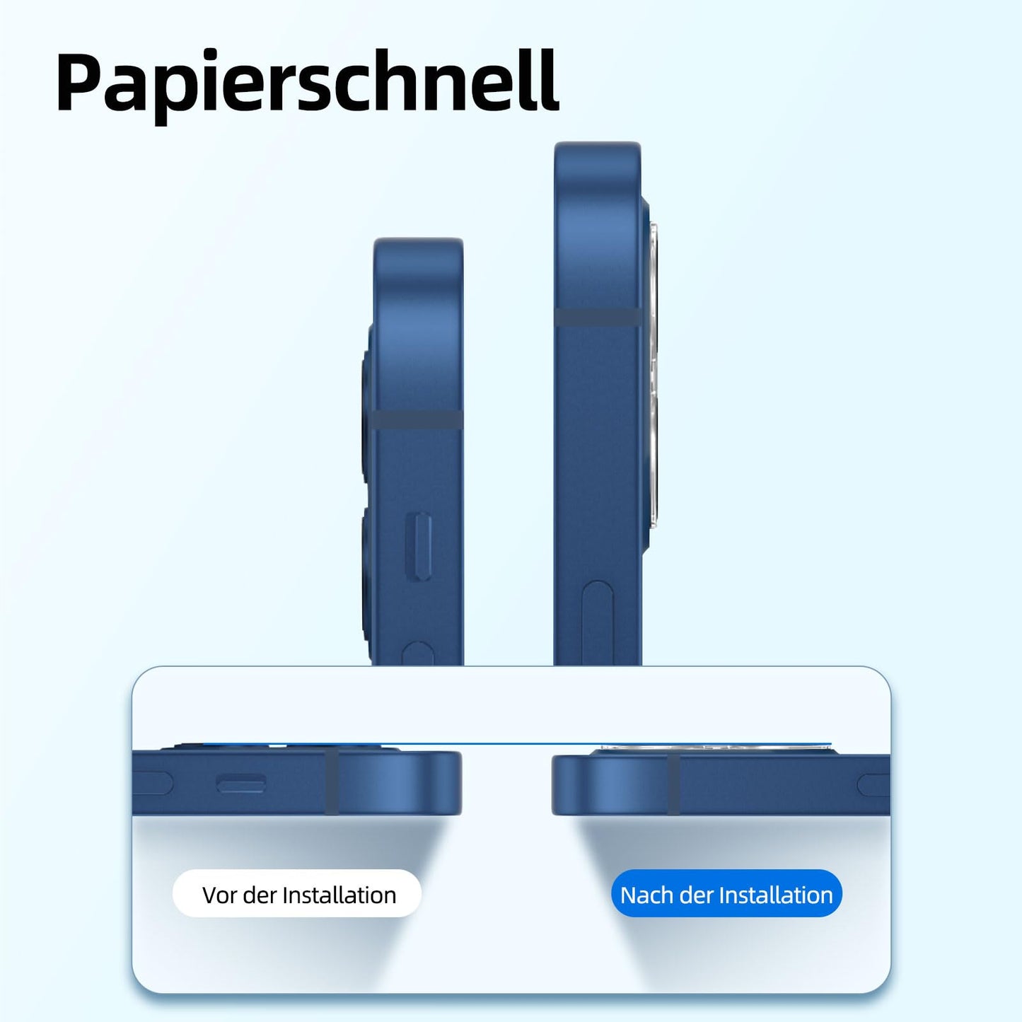 NEW'C für iPhone 16 für Panzerglas 6,1 Zoll (2 Stück) und 2 x Kamera Panzer Schutz für Kameraschutz (2 Stück) -Kratzfest -extrem widerstandsfähig -9H-Härteglas