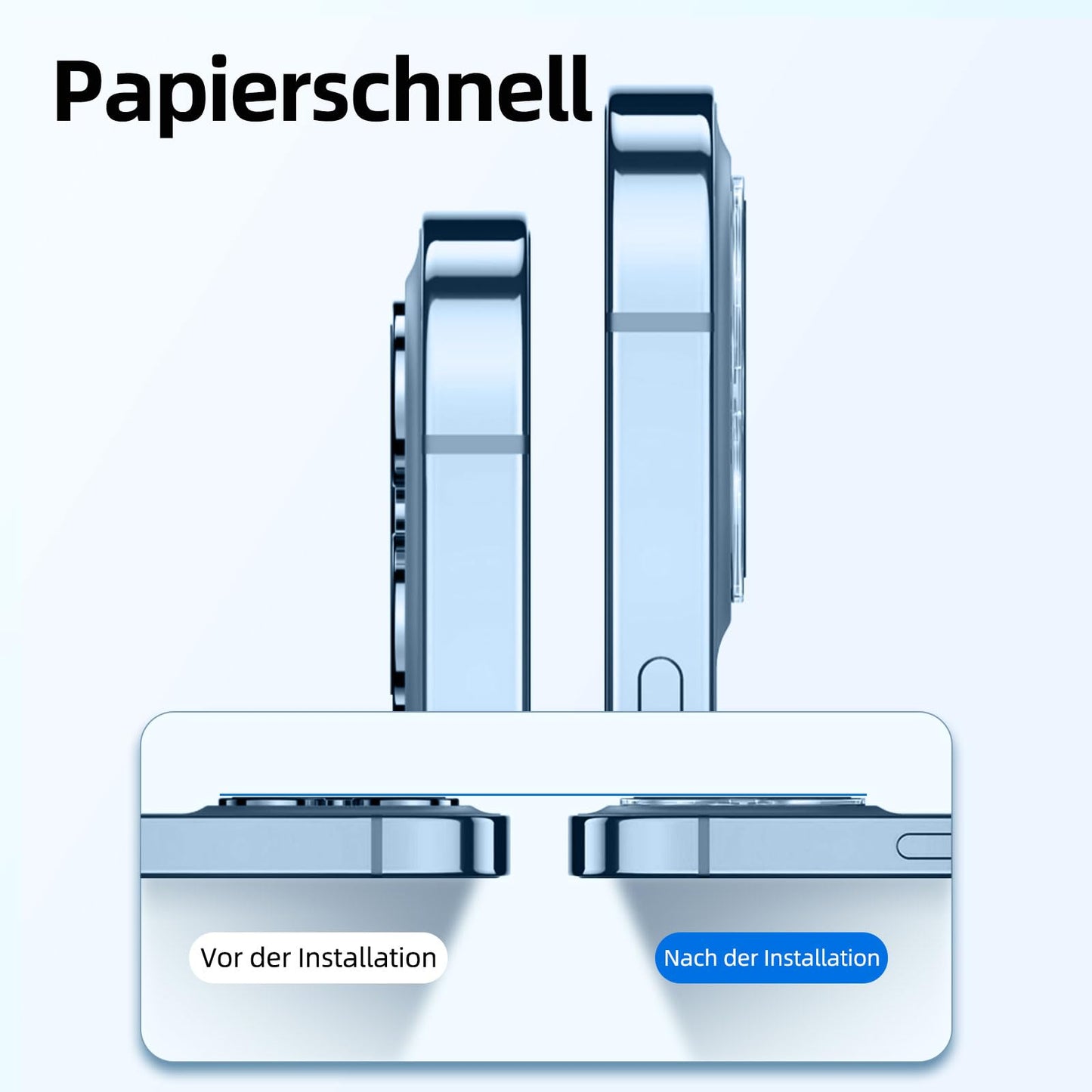 NEW'C für iPhone 16 für Panzerglas 6,1 Zoll (2 Stück) und 2 x Kamera Panzer Schutz für Kameraschutz (2 Stück) -Kratzfest -extrem widerstandsfähig -9H-Härteglas