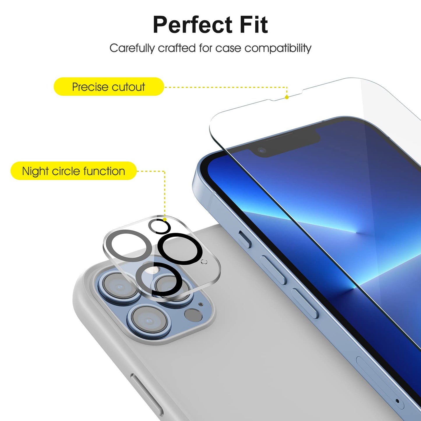 SPARIN für iPhone 17 Pro 6.3 Zoll 2025 Panzer Schutz Glas, 3 Stück Schutzfolie und 3 Stück Kameraschutz mit Montage Rahmen, 9H Härte, Anti-Bläschen,HD-Klar