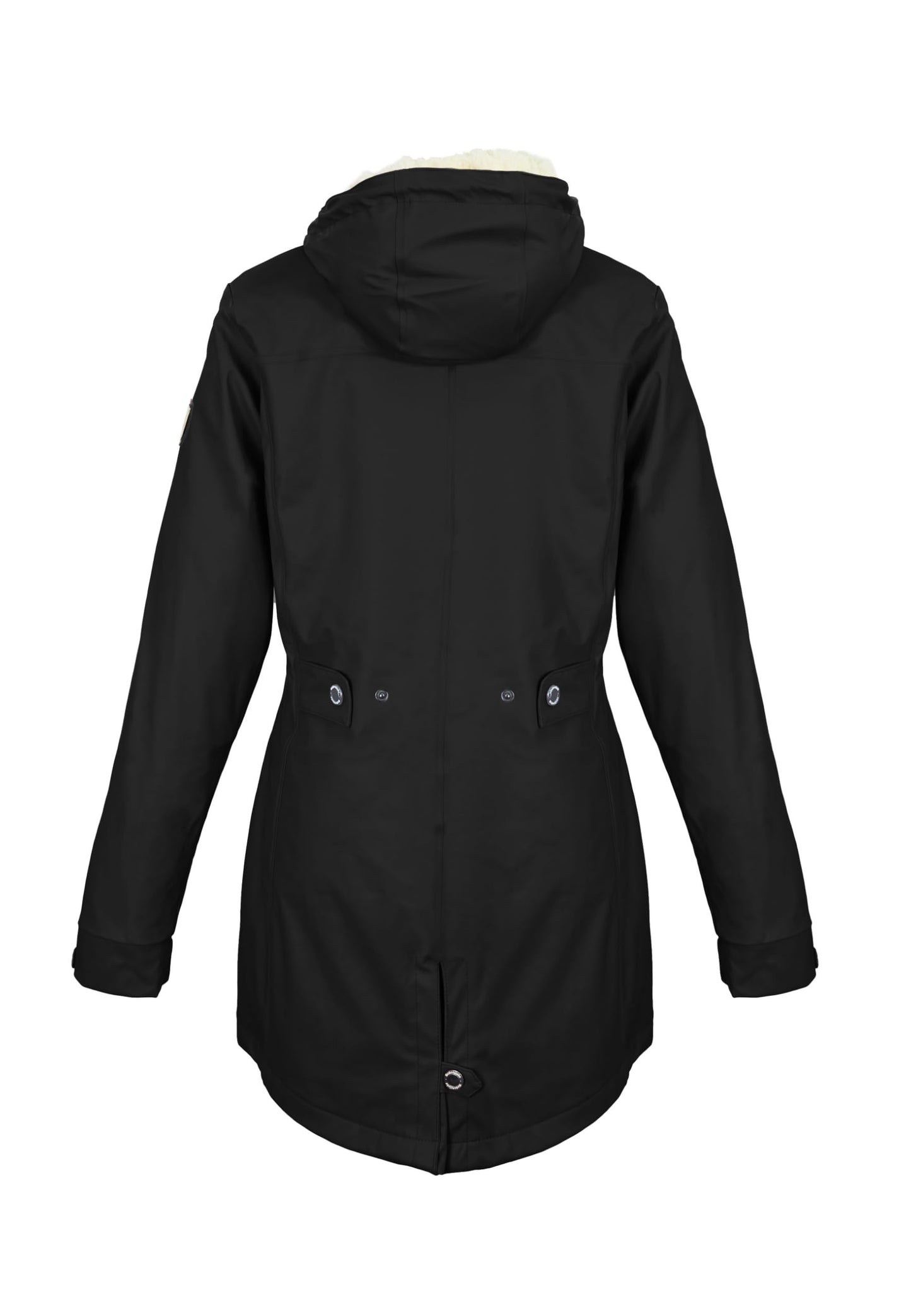 Regenliebe Damen Regenmantel wasserdicht Friesennerz mit Teddyfleece gefüttert