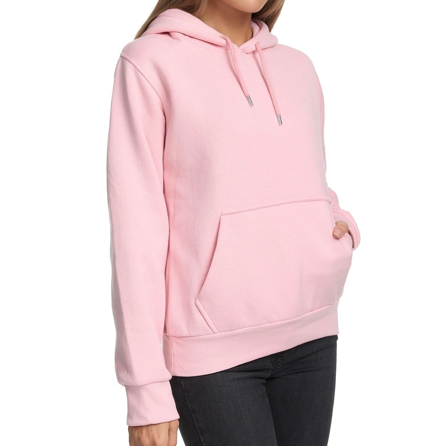 Smith & Solo Hoodie Damen – Kapuzenpullover Frauen Baumwolle Long, mit Kapuze Pullover Sweatshirt Rundhals, Slim Fit Freizeit Sport Langarmshirt, Hoodies Training - Pulli Streetwear