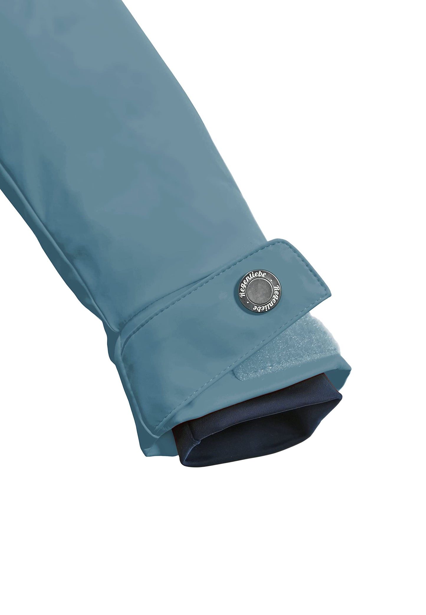 Regenliebe Damen Regenmantel wasserdicht Friesennerz mit Teddyfleece gefüttert
