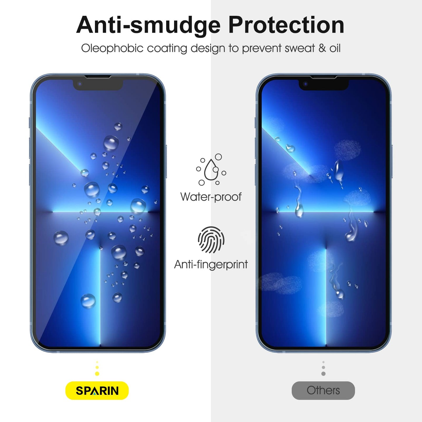 SPARIN für iPhone 17 Pro 6.3 Zoll 2025 Panzer Schutz Glas, 3 Stück Schutzfolie und 3 Stück Kameraschutz mit Montage Rahmen, 9H Härte, Anti-Bläschen,HD-Klar