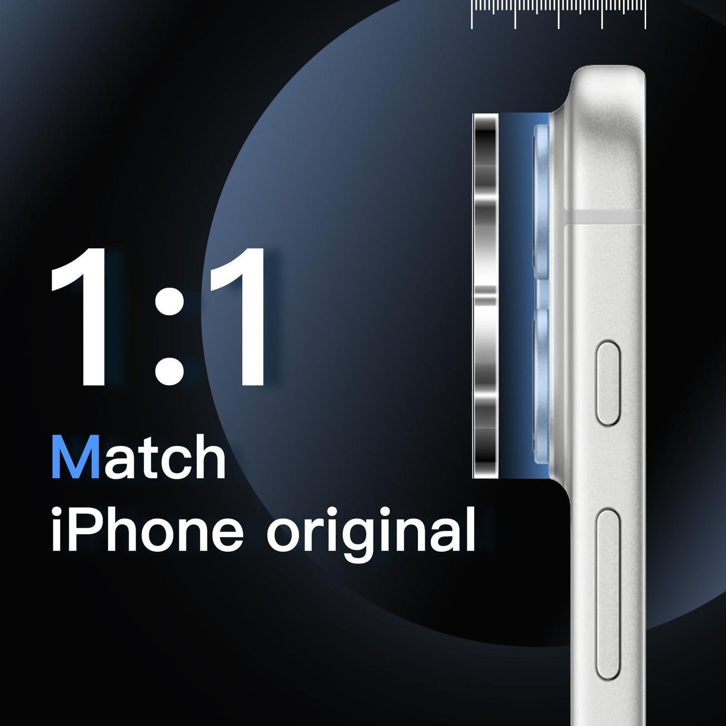 JETech Kameraschutz für iPhone 17 Pro 6,3 Zoll, 9H Gehärtetes Glas, Anti-Kratzer, Hat Keinen Einfluss auf die Hülle, Beeinträchtigt Nachtaufnahmen Nicht, HD Klar, 3 Stück (Durchsichtig)