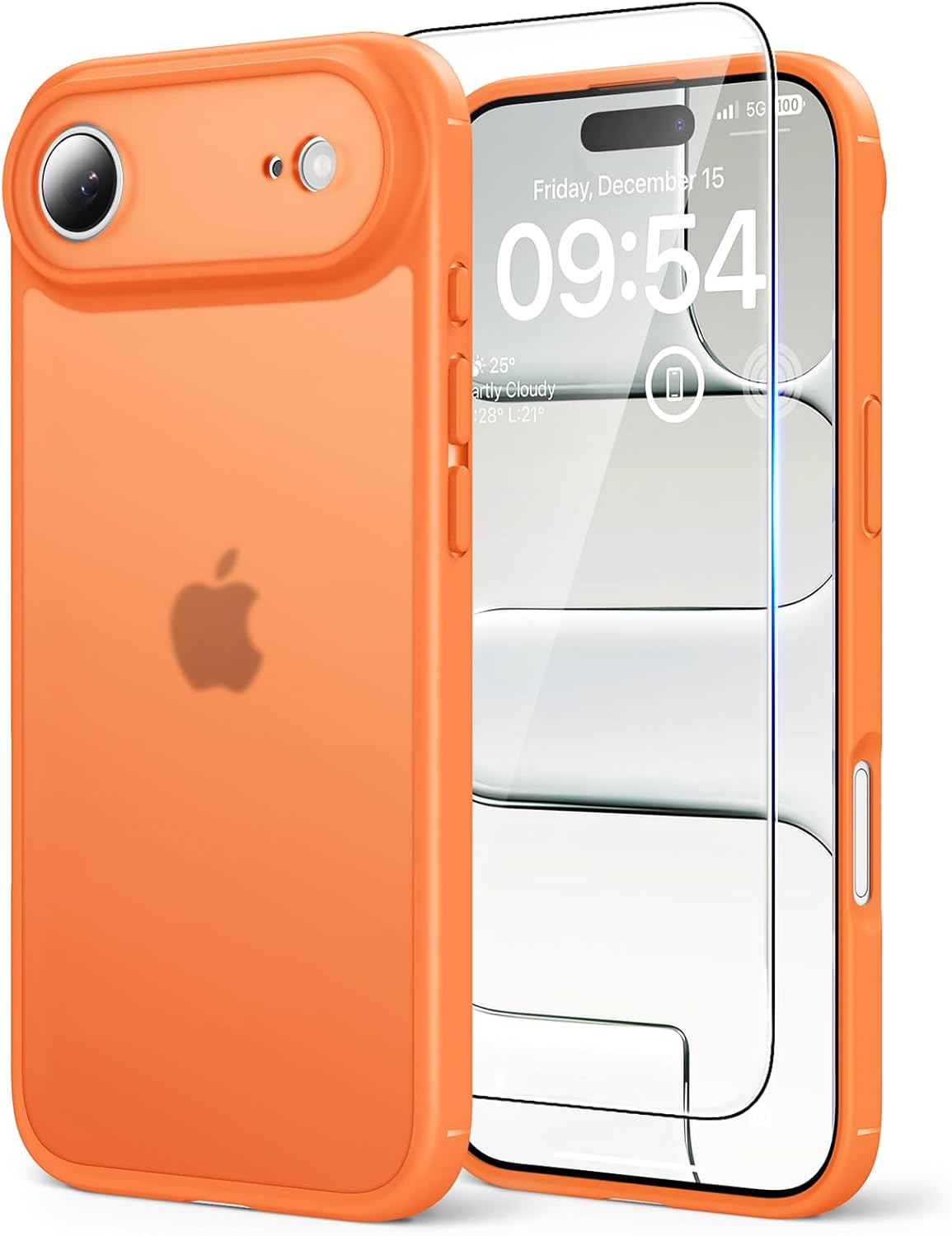 TAURI für iPhone 17 Hülle 6,3" mit Panzer Schutz Glas Folie, Kompatibel mit MagSafe, Schutz nach Militärstandard, [Anti-Vergilbung] Stoßfest Transparent Magnetisch Handyhülle - Durchsichtig