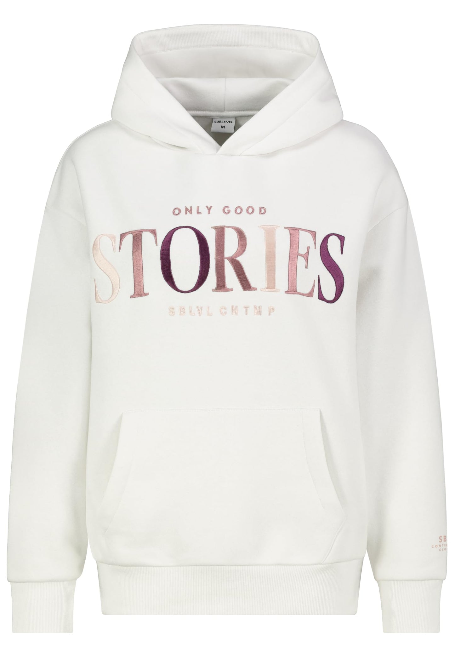 Sublevel Damen Sweathoodie Kapuzenpullover Sweatjacke mit Prints und Kapuze