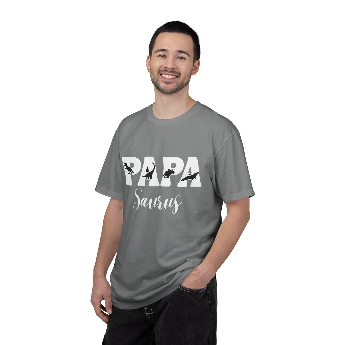 Papa Saurus T-Shirt – Lustiges Dinosaurier Papa Shirt | Geschenk für Papa | Papasaurus T-Shirt | Geburtsgeschenk für werdende Väter | Kult Daddy Design