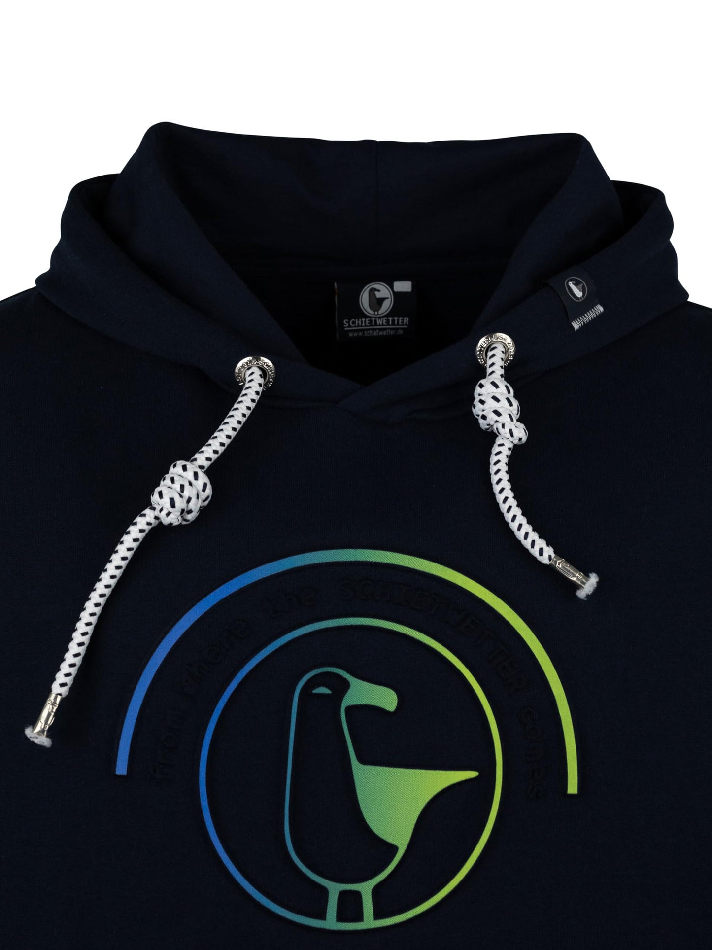 SCHIETWETTER Herren Hoodie Hansi, Kapuzenpullover, Sweater, Langarm-Pullover, 3D-Druck, geprägt 3D-Logo-Print, warm, bequem