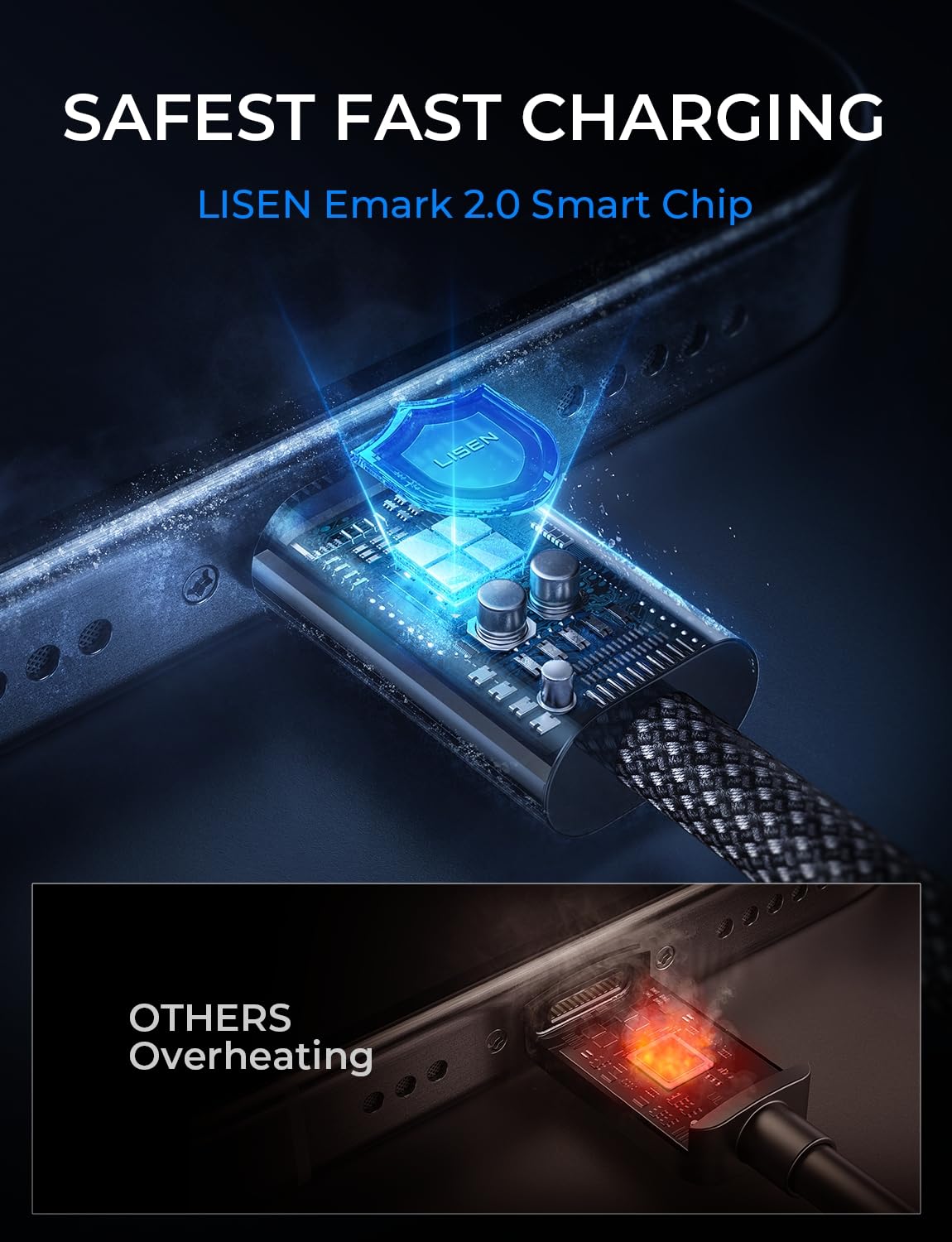 LISEN 60W USB C Kabel, [4er Pack, 0,5M 1M 1M 2M] USB C auf USB C Kabel Set, PD 3.0 Schnellladekabel USB C für iPhone 17 Pro Max Zubehör,iPhone 16 15,Switch,Samsung Galaxy S25,Pixel,MacBook,iPad,Xiaomi