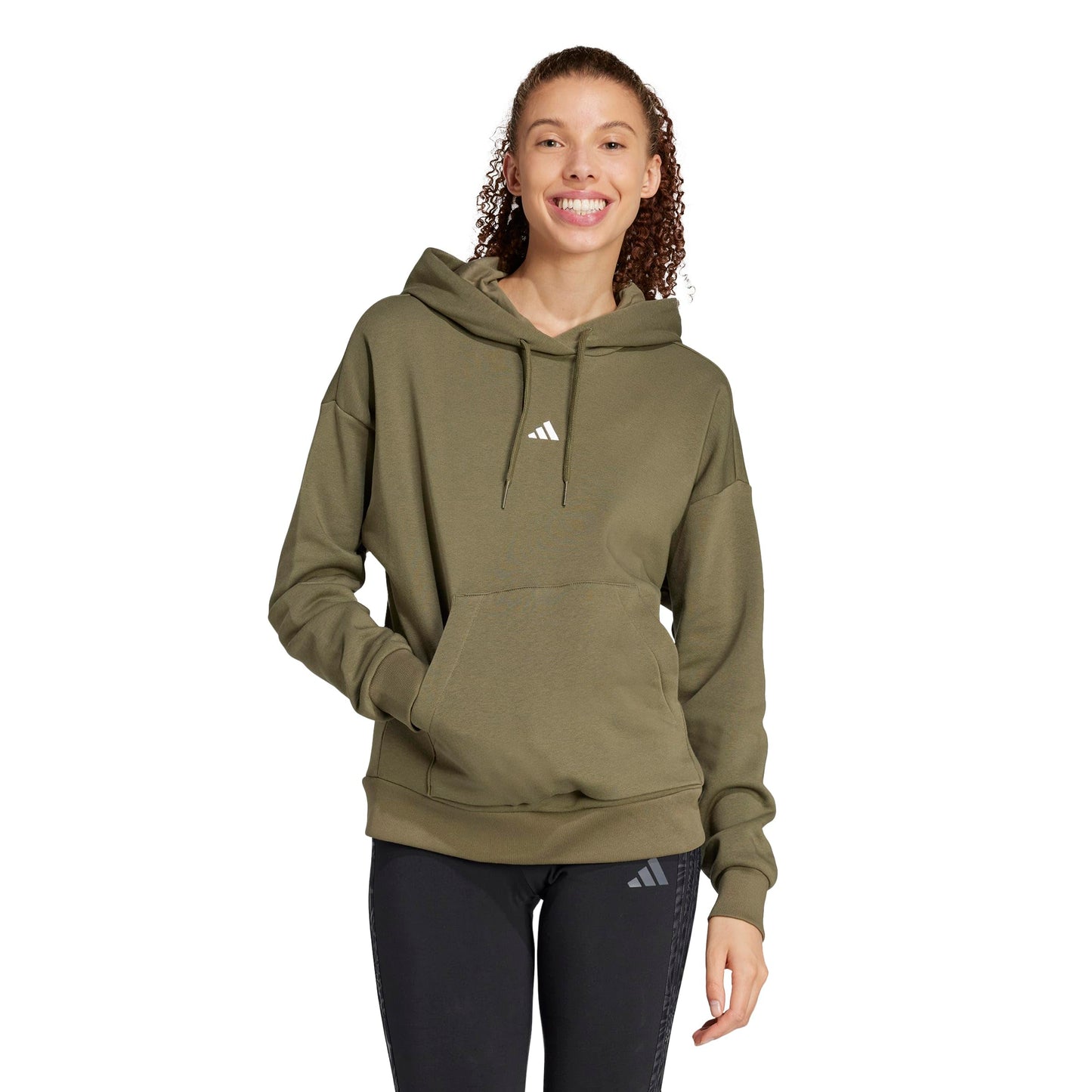 adidas Women's Essentials Small Logo Feel Cozy Hoodie