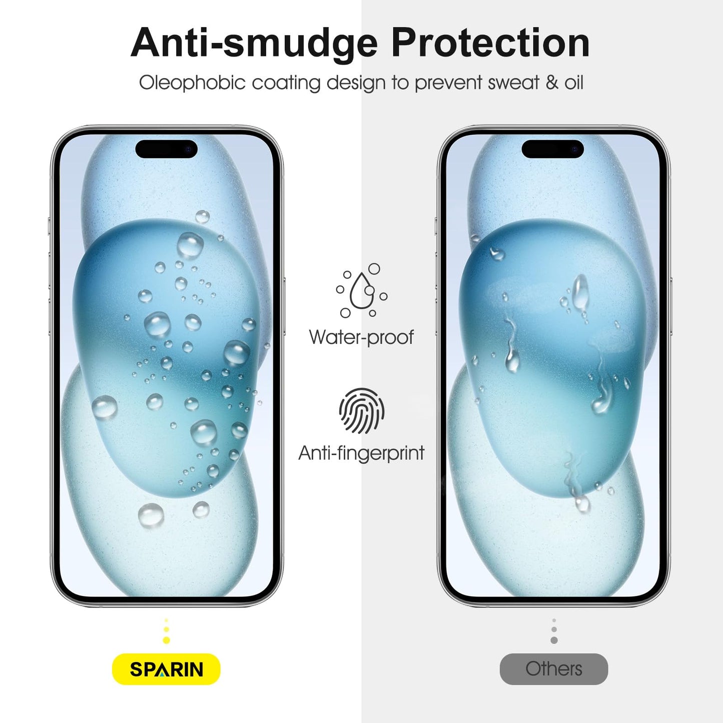 SPARIN für iPhone 17 Pro 6.3 Zoll 2025 Panzer Schutz Glas, 3 Stück Schutzfolie und 3 Stück Kameraschutz mit Montage Rahmen, 9H Härte, Anti-Bläschen,HD-Klar