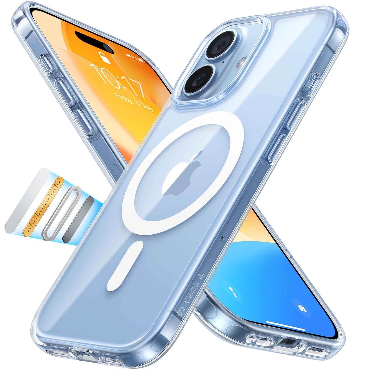 TORRAS Guardian-Mag für iPhone 17 Pro Hülle für MagSafe (Zertifizierte Militärschutz und Magnetkraft) Handyhülle iPhone 17 Pro Case Extrem Haltbarkeit Hülle Stoßfest Kratzfest Cover, Matt Blau