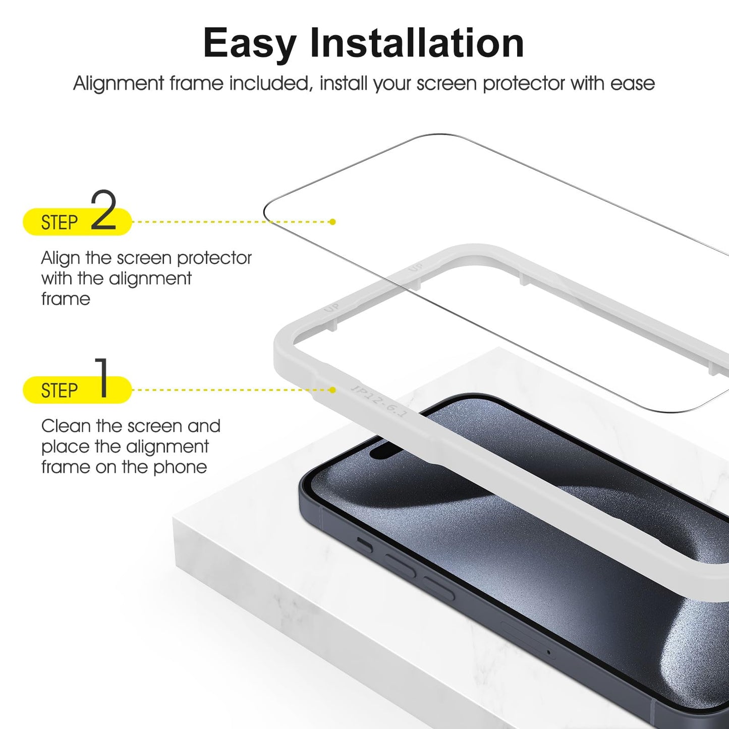 SPARIN für iPhone 17 Pro 6.3 Zoll 2025 Panzer Schutz Glas, 3 Stück Schutzfolie und 3 Stück Kameraschutz mit Montage Rahmen, 9H Härte, Anti-Bläschen,HD-Klar