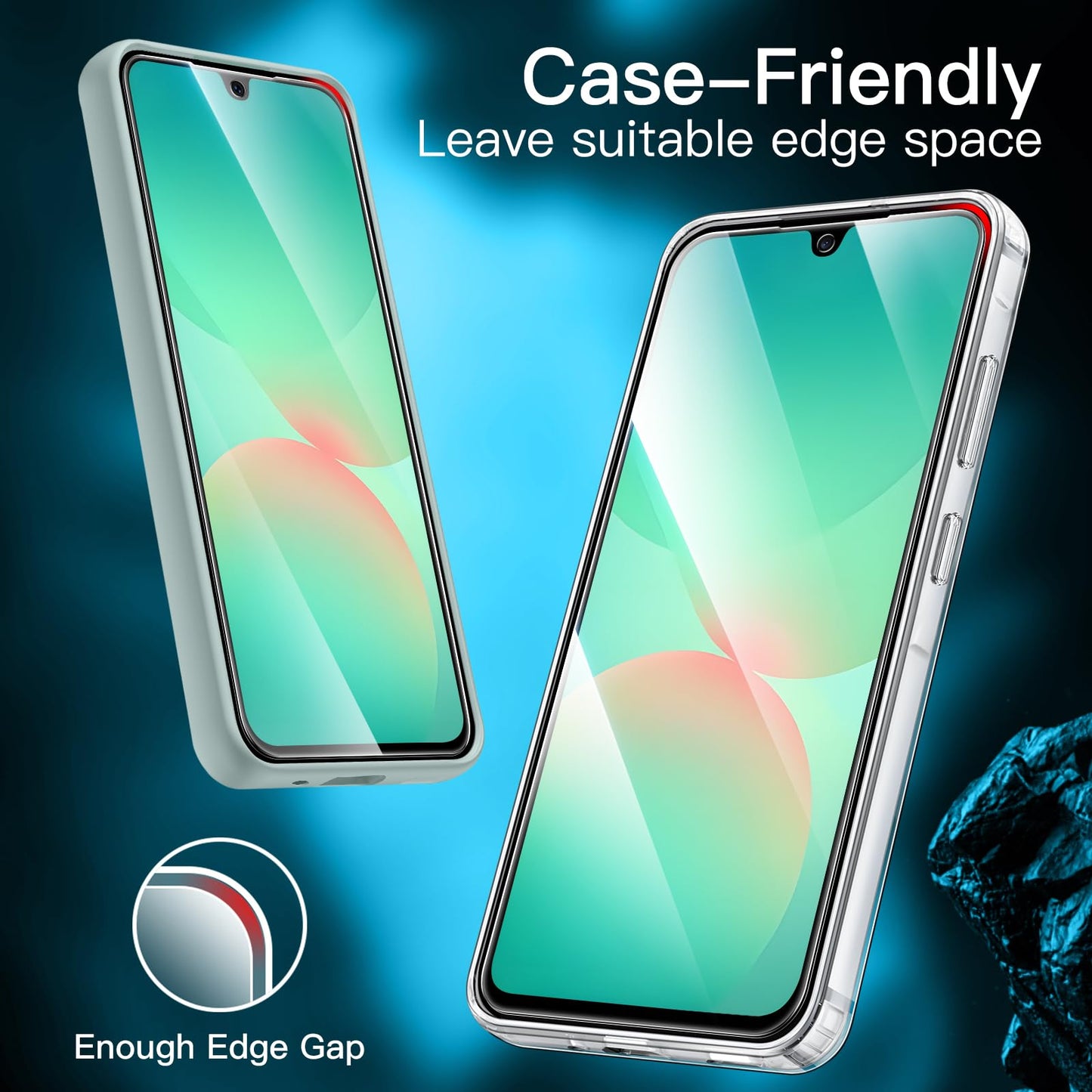 JETech Schutzfolie für Samsung Galaxy A54 5G 6,4 Zoll, 9H Panzer Schutz Glas Folie Displayschutz, Kratzfest, HD Klar, 3 Stück