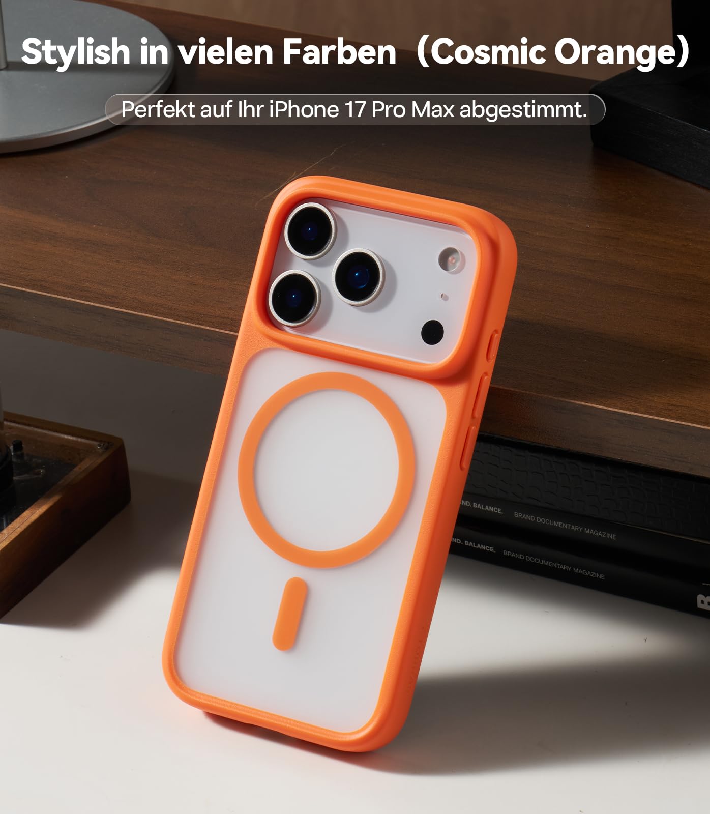 TORRAS Guardian-Mag für iPhone 17 Pro Hülle für MagSafe (Zertifizierte Militärschutz und Magnetkraft) Handyhülle iPhone 17 Pro Case Extrem Haltbarkeit Hülle Stoßfest Kratzfest Cover, Matt Blau