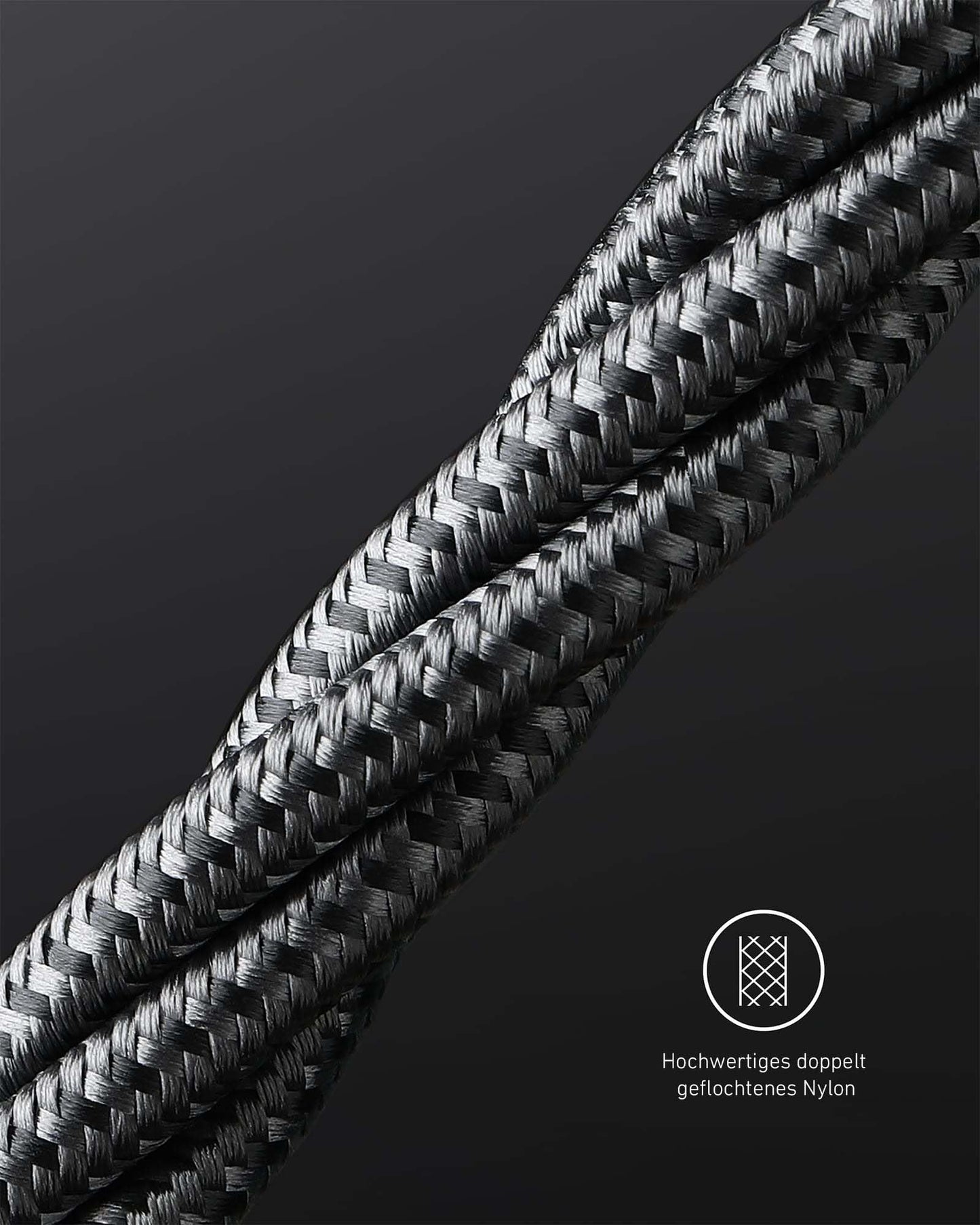Anker Nylon USB-C to USB-C Charging Cable 2.0, 100W Type-C Charging Cable, 3m Long, Fast Charging for iPad Mini 6. Gen, MacBook Pro 2020, iPad Pro 2020, iPad Air 4, Galaxy S20 Plus S9, Pixel, Switch