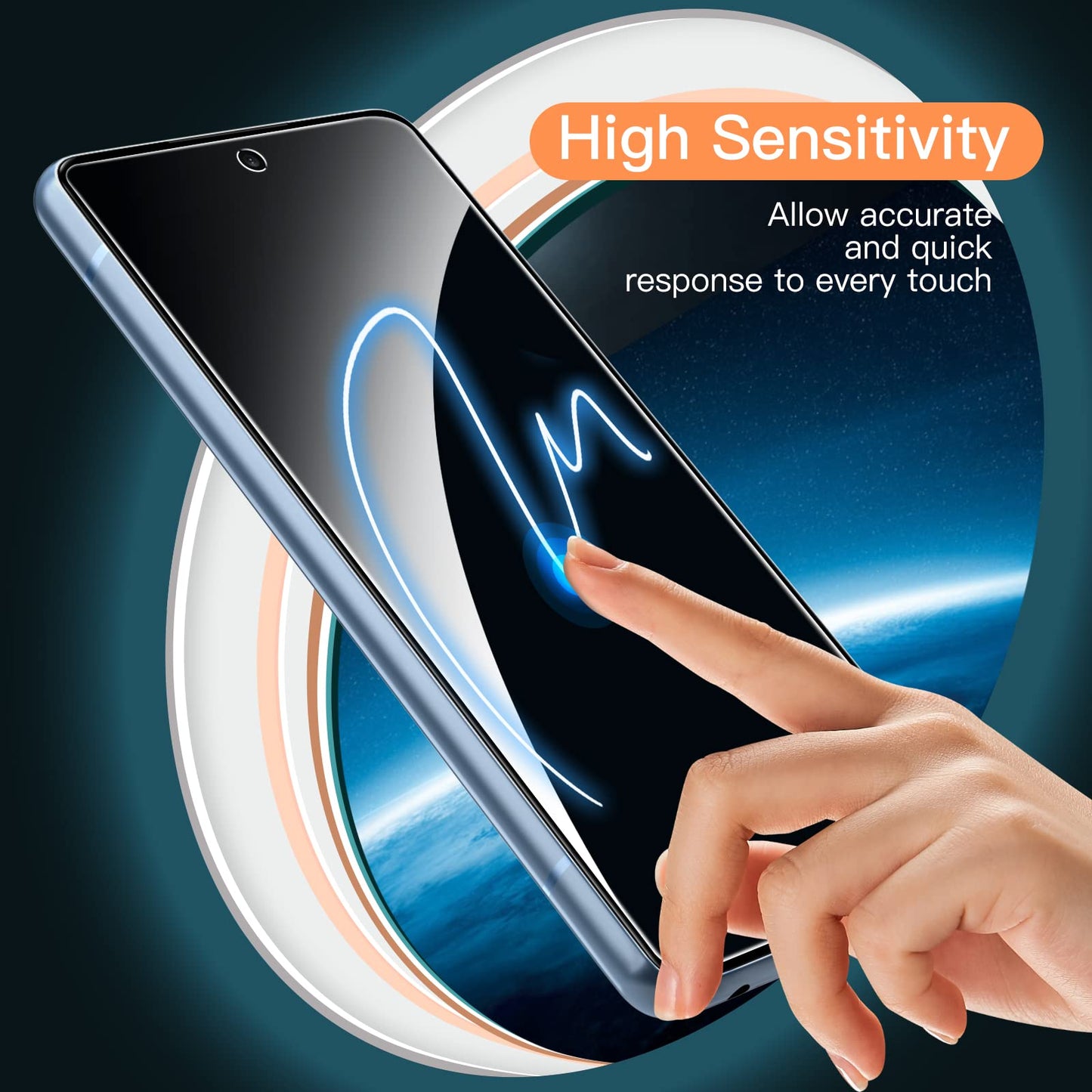JETech Schutzfolie für Samsung Galaxy A54 5G 6,4 Zoll, 9H Panzer Schutz Glas Folie Displayschutz, Kratzfest, HD Klar, 3 Stück