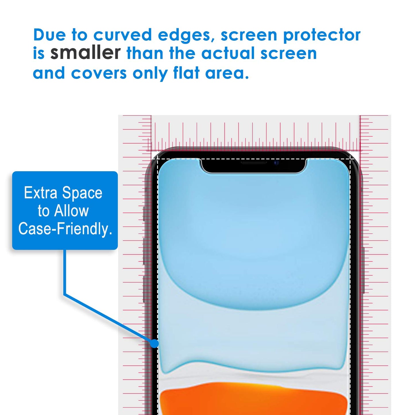 JETech Screen Protector for iPhone 12/12 Pro 6.1 Inch, Tempered Glass Screen Protector, Pack of 3