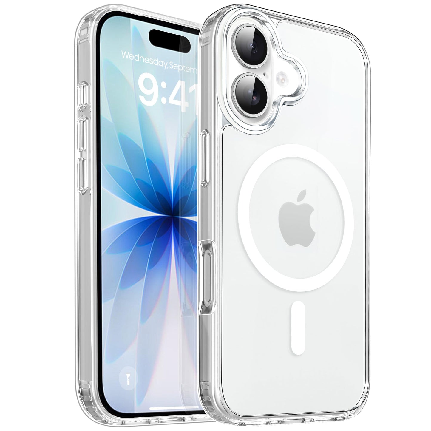 CACOE für iPhone 17 Hülle Kameraschutzend, Kompatibel mit MagSafe, Stoßfest Kratzfest Magnetisch Rückseite Handyhülle für iPhone 17 Case Transluzente