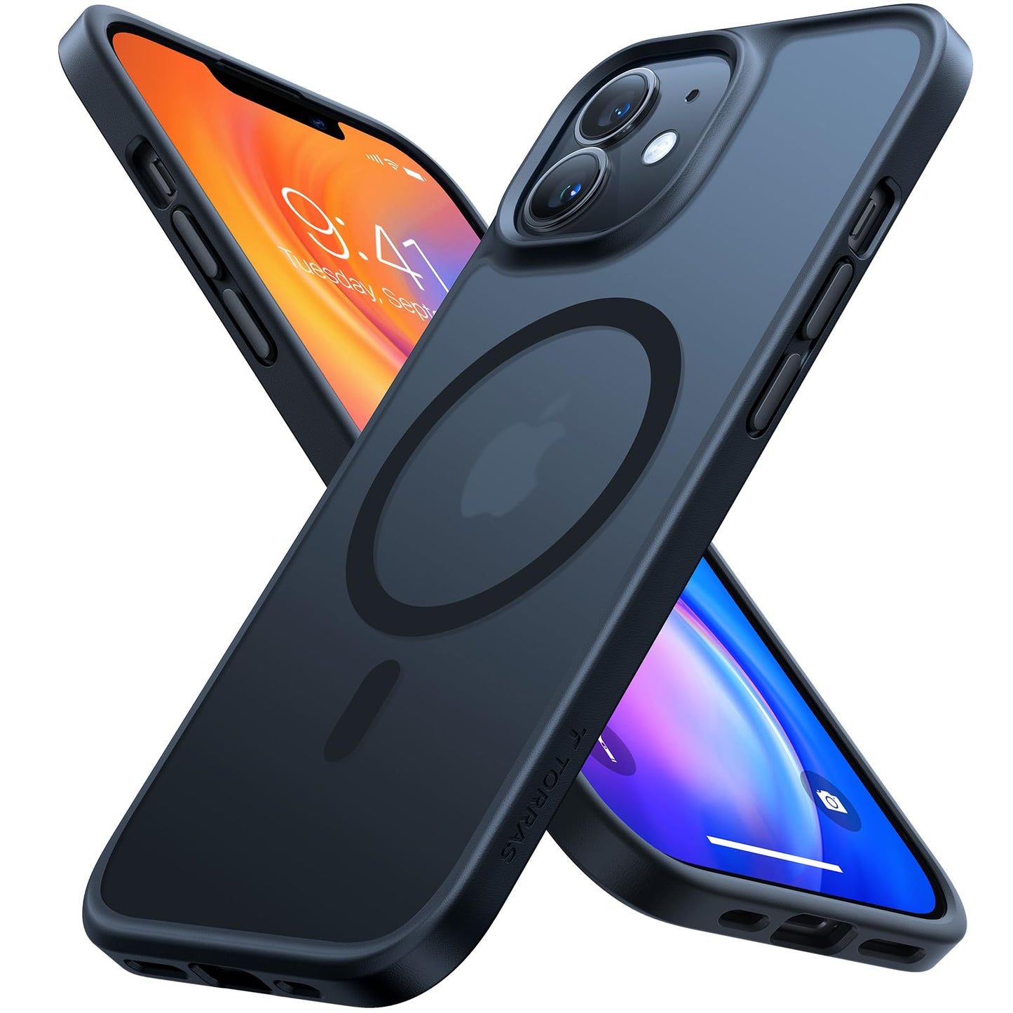 TORRAS Guardian-Mag für iPhone 17 Pro Hülle für MagSafe (Zertifizierte Militärschutz und Magnetkraft) Handyhülle iPhone 17 Pro Case Extrem Haltbarkeit Hülle Stoßfest Kratzfest Cover, Matt Blau