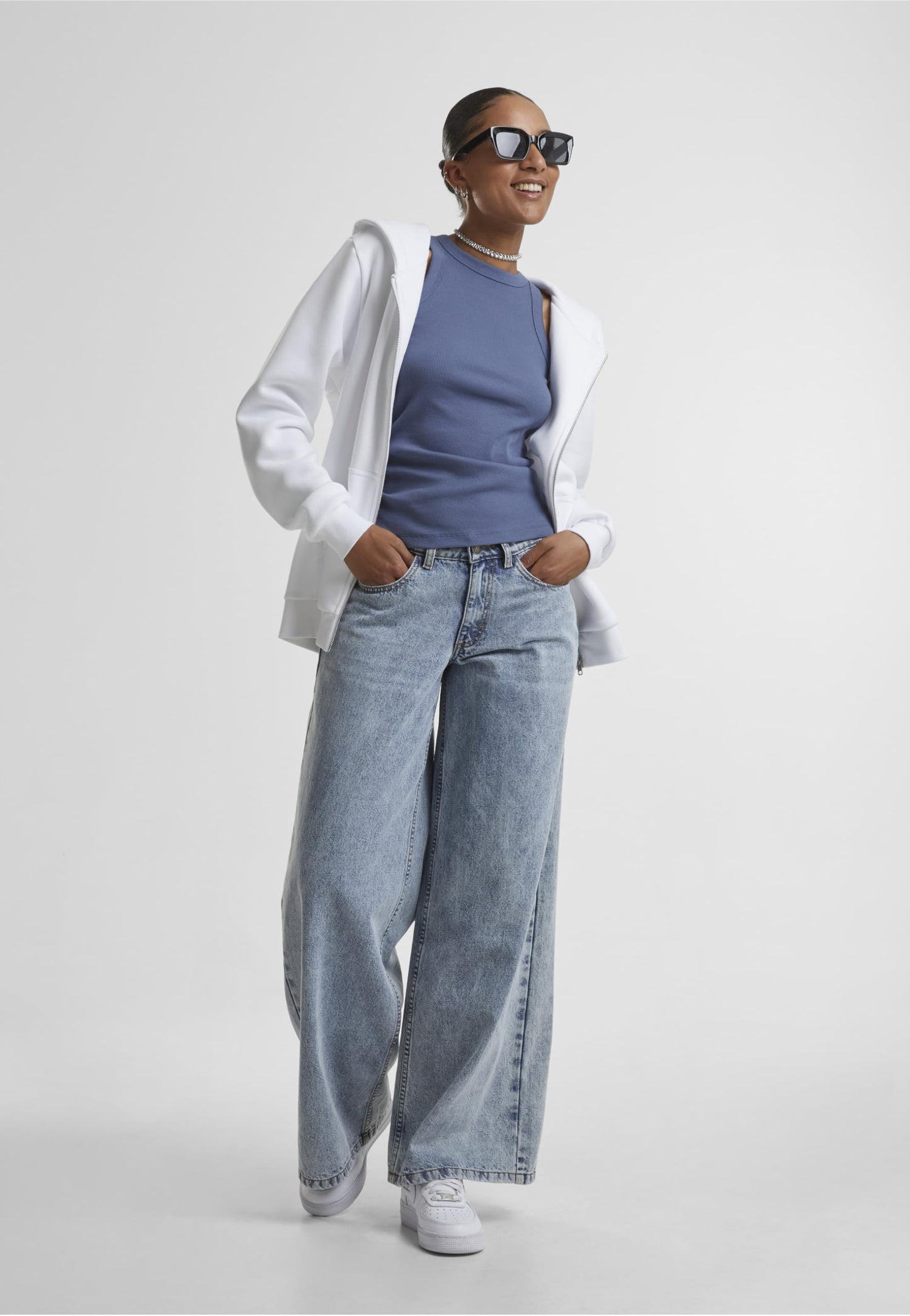 Urban Classics Ladies Fluffy Zip Cardigan