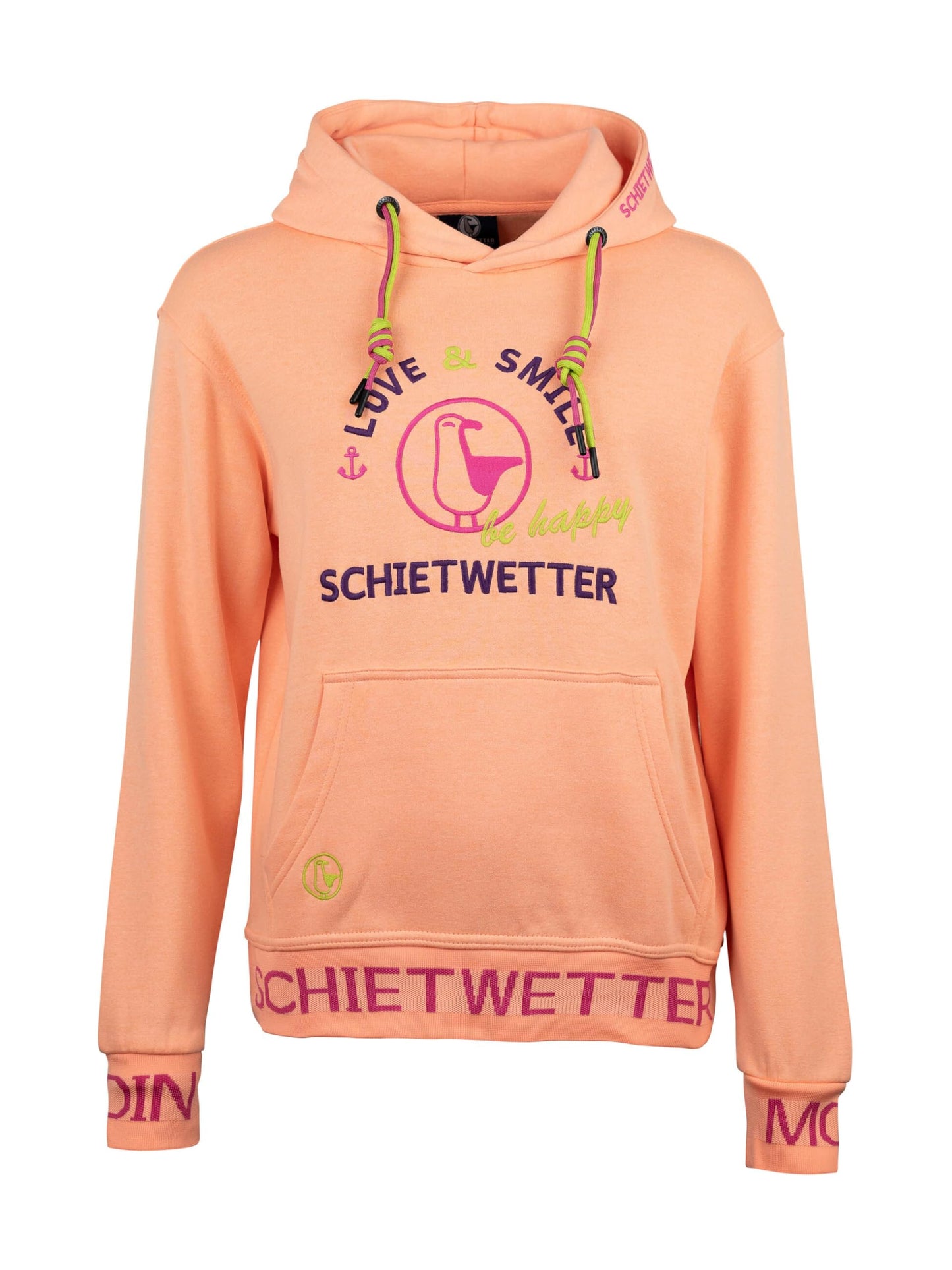 SCHIETWETTER Damen Hoodie Marie Meersalz, Kapuzenpullover für Frauen,