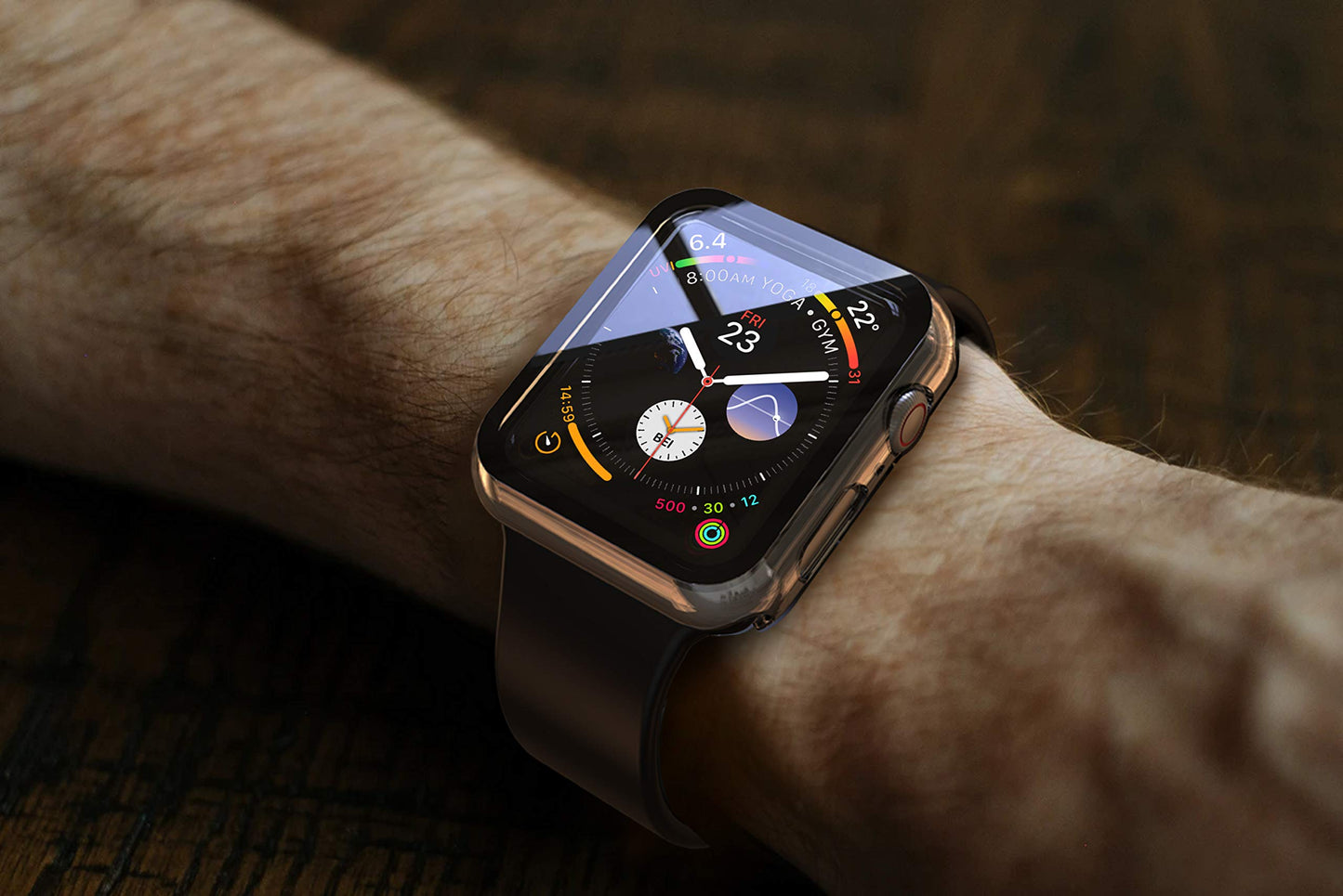 Misxi 2 Stück Harte PC Schutzhülle mit Gehärtetem Displayschutz für Apple Watch Series 11 (2025) Series 10 46mm, Ultra-dünne Anti-Fall Kratzfeste Abdeckung Schutz für iWatch, Mattschwarz