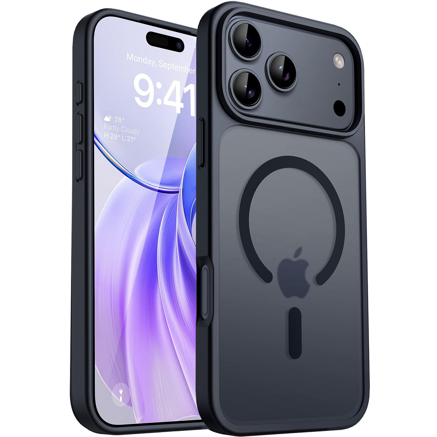 CACOE für iPhone 17 Hülle Kameraschutzend, Kompatibel mit MagSafe, Stoßfest Kratzfest Magnetisch Rückseite Handyhülle für iPhone 17 Case Transluzente