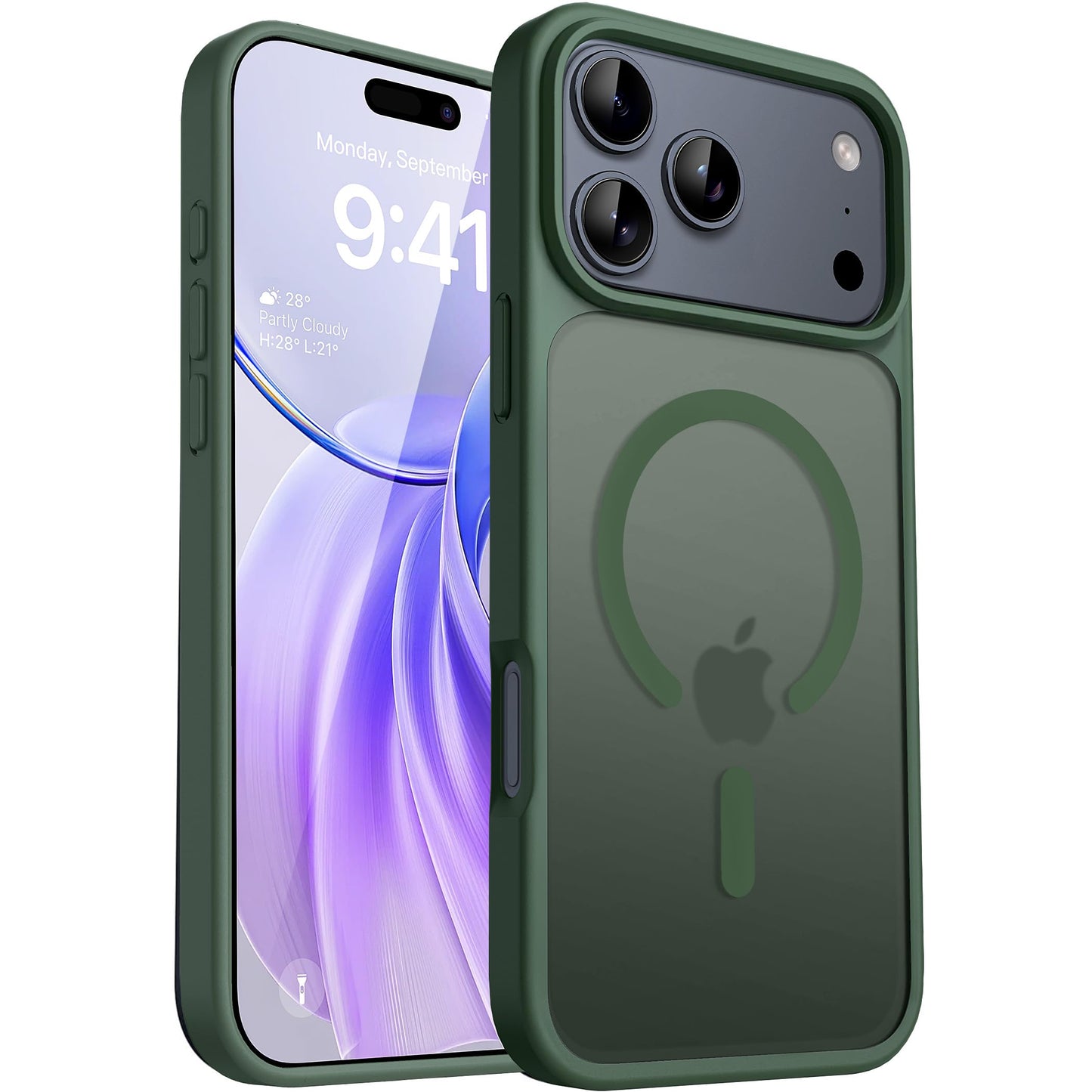 CACOE für iPhone 17 Hülle Kameraschutzend, Kompatibel mit MagSafe, Stoßfest Kratzfest Magnetisch Rückseite Handyhülle für iPhone 17 Case Transluzente