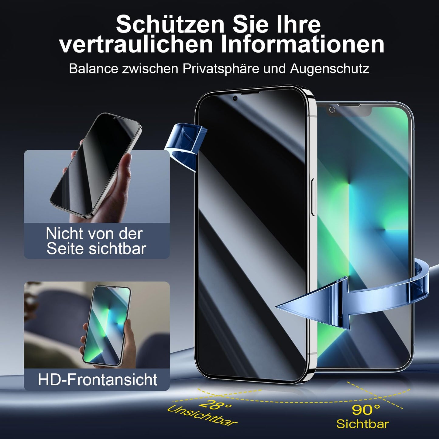 NEW'C für iPhone 16 für Panzerglas 6,1 Zoll (2 Stück) und 2 x Kamera Panzer Schutz für Kameraschutz (2 Stück) -Kratzfest -extrem widerstandsfähig -9H-Härteglas