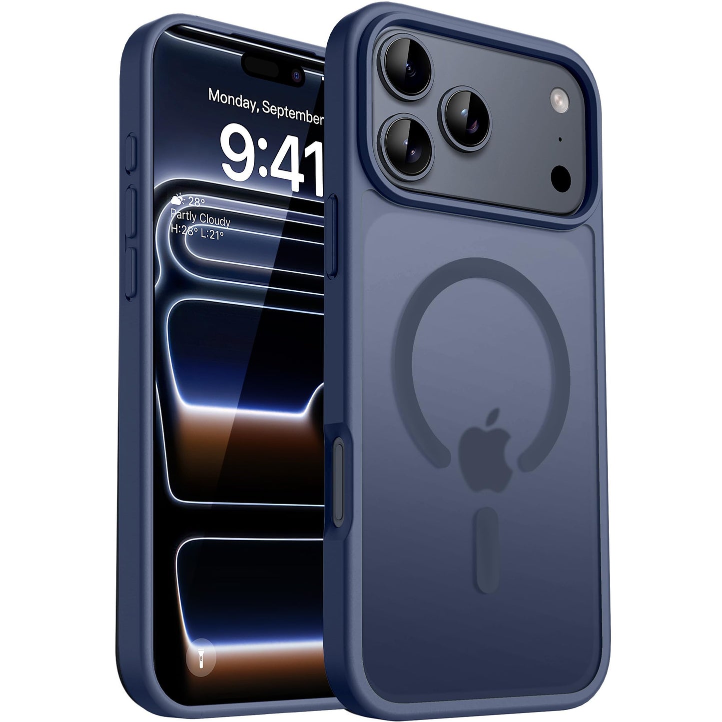 CACOE für iPhone 17 Hülle Kameraschutzend, Kompatibel mit MagSafe, Stoßfest Kratzfest Magnetisch Rückseite Handyhülle für iPhone 17 Case Transluzente