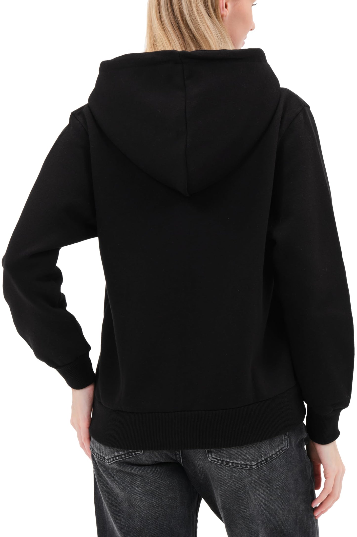 Smith & Solo Hoodie Damen – Kapuzenpullover Frauen Baumwolle Long, mit Kapuze Pullover Sweatshirt Rundhals, Slim Fit Freizeit Sport Langarmshirt, Hoodies Training - Pulli Streetwear