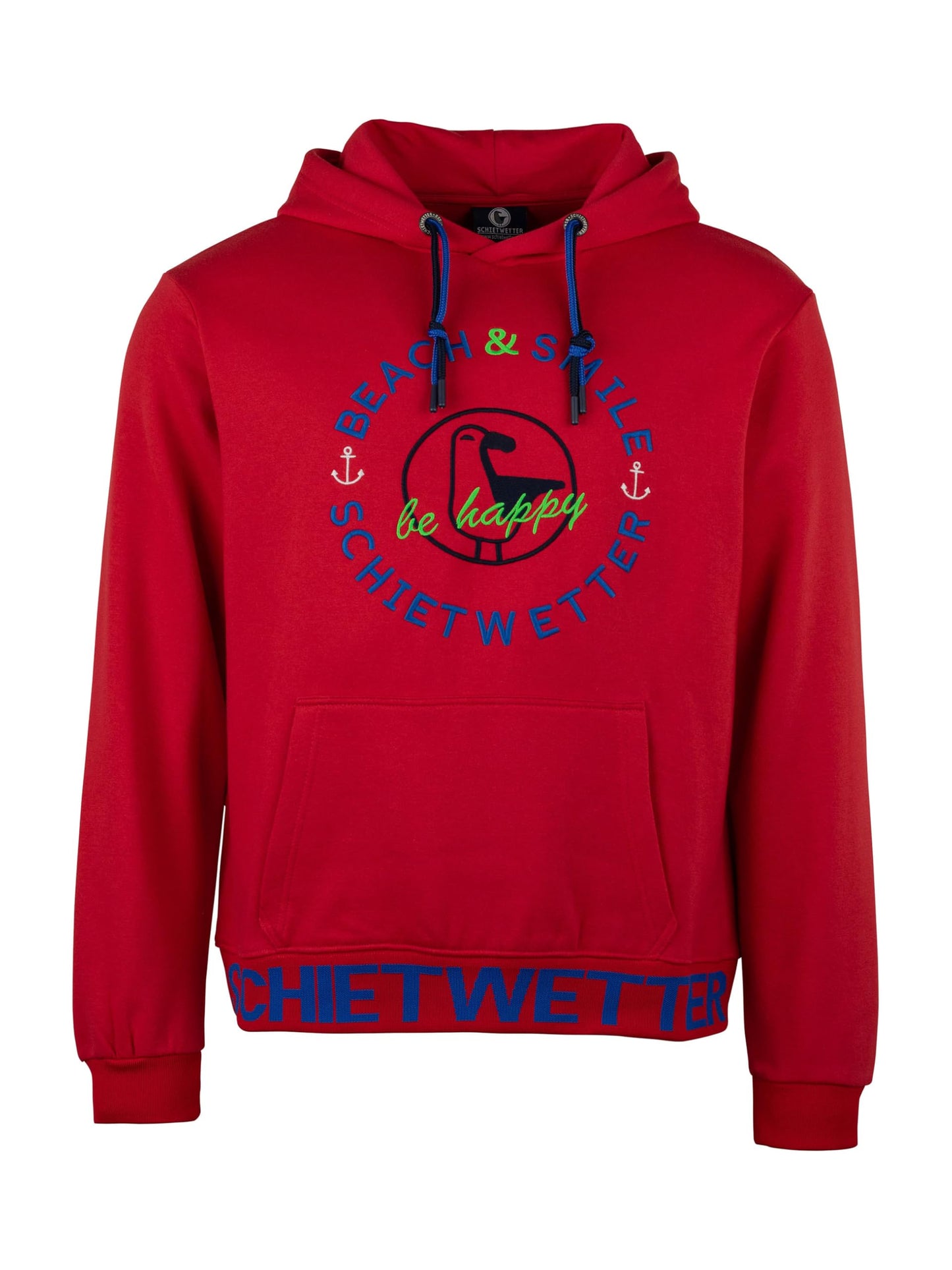 SCHIETWETTER Herren Kapuzenpullover Haifisch Klaus, Hoodie, Sweater, Longsleeve mit Kapuze, Print