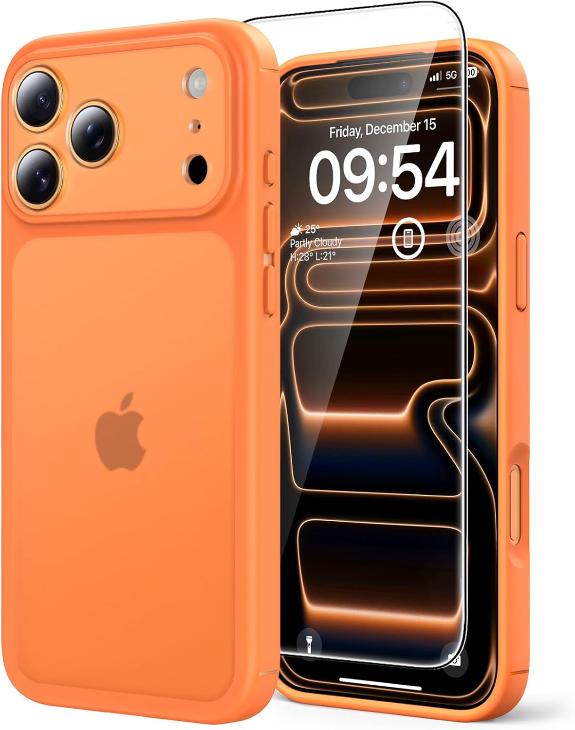 TAURI für iPhone 17 Hülle 6,3" mit Panzer Schutz Glas Folie, Kompatibel mit MagSafe, Schutz nach Militärstandard, [Anti-Vergilbung] Stoßfest Transparent Magnetisch Handyhülle - Durchsichtig