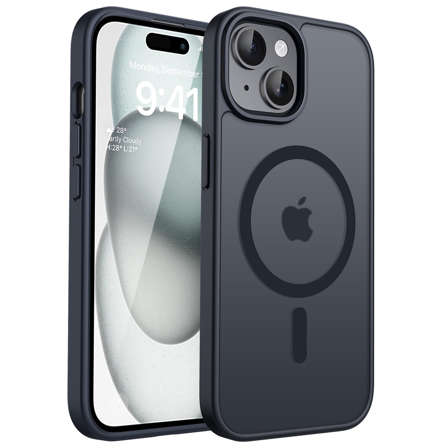 CACOE für iPhone 17 Hülle Kameraschutzend, Kompatibel mit MagSafe, Stoßfest Kratzfest Magnetisch Rückseite Handyhülle für iPhone 17 Case Transluzente