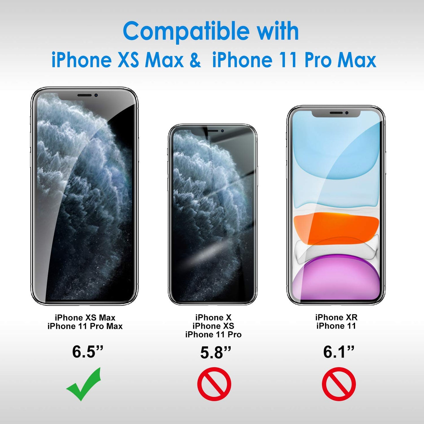 JETech Screen Protector for iPhone 12/12 Pro 6.1 Inch, Tempered Glass Screen Protector, Pack of 3