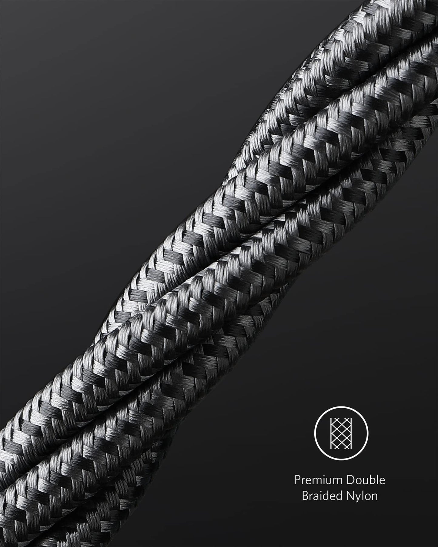 Anker Nylon USB-C to USB-C Charging Cable 2.0, 100W Type-C Charging Cable, 3m Long, Fast Charging for iPad Mini 6. Gen, MacBook Pro 2020, iPad Pro 2020, iPad Air 4, Galaxy S20 Plus S9, Pixel, Switch