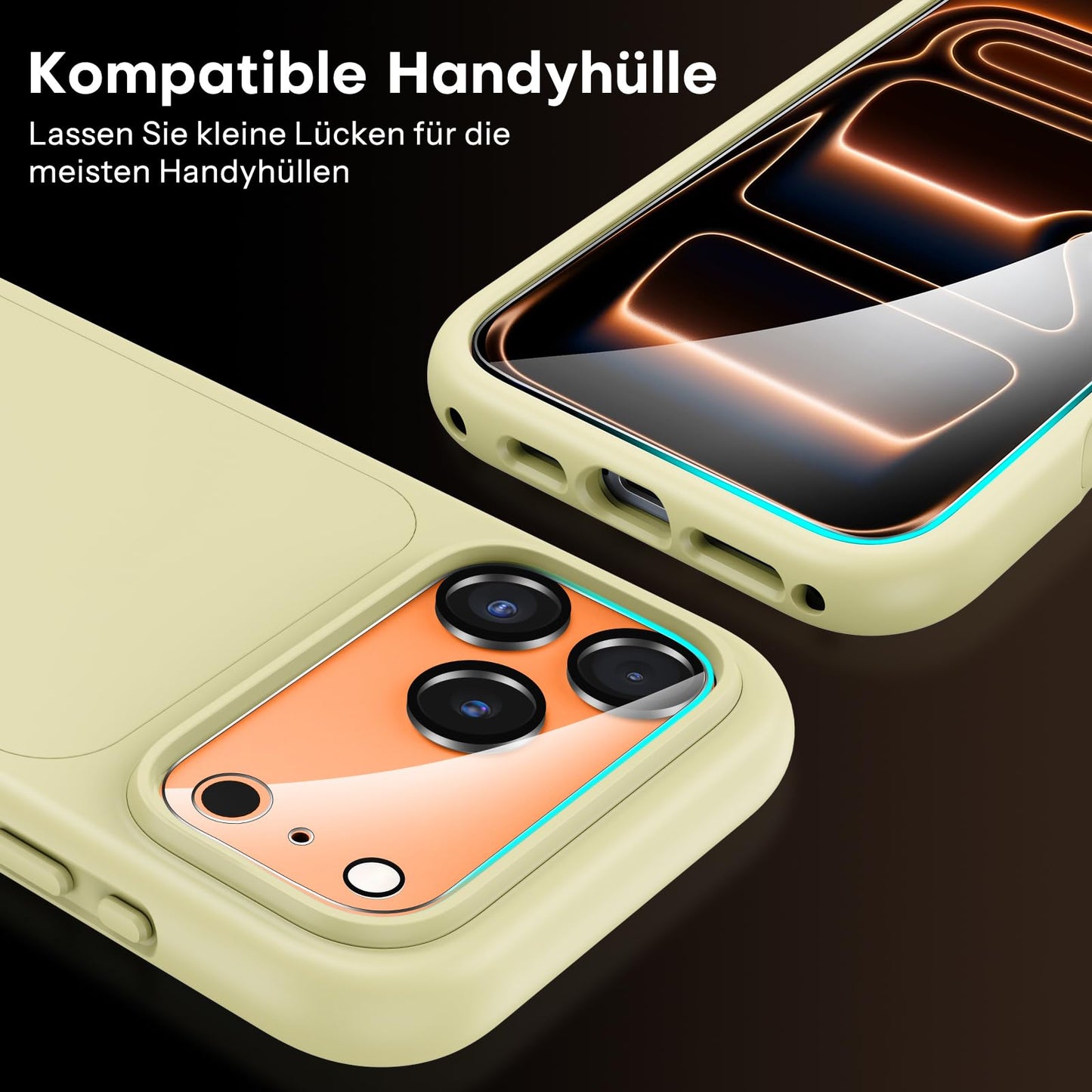 SPARIN für iPhone 17 Pro 6.3 Zoll 2025 Panzer Schutz Glas, 3 Stück Schutzfolie und 3 Stück Kameraschutz mit Montage Rahmen, 9H Härte, Anti-Bläschen,HD-Klar